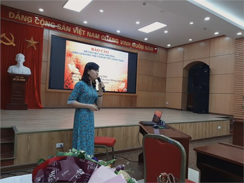 Tham gia Xét tặng giải thưởng  “ Nhà giáo tâm huyết, sáng tạo” thành phố Hà Nội lần thứ tư